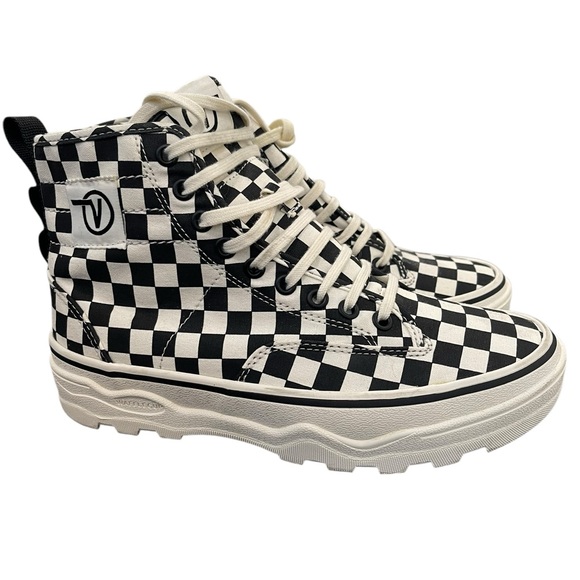 Vans Other - VANS Sentry WC Waffle Cup Marshmallow Checkerboard Hi Top Sneakers Rare Sz 6.5